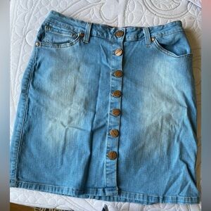 Womens wrangler jean skirt